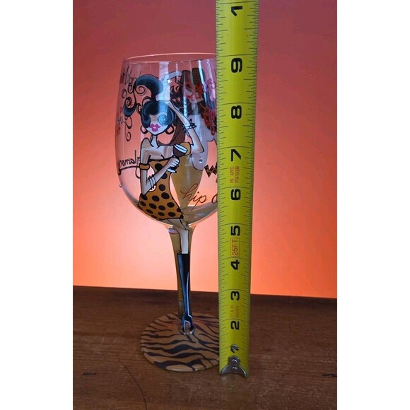 Cheers! Bottoms Up 2010 "Wild Thing" Wine Glass Collection 15 oz Glamorous - Picture 8 of 8